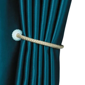 Golden Luxury Magnetic Curtain Tie Backs (গোল্ডেন 2 পিস সেট) | লাক্সারি পর্দার বাঁধন