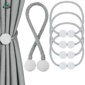 সিলভার ম্যাগনেটিক হেডের ক্লোজআপ – লাক্সারি টাই ব্যাকের সূক্ষ্ম কারুকাজ