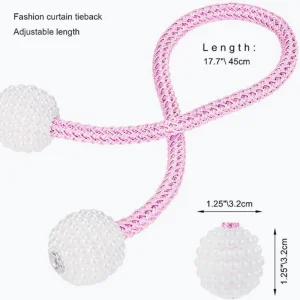 Luxury Magnetic Curtain Tieback Set – Modern Home Décor Curtain Holder