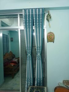 Gold rope curtain tie back with white pearl magnetic ends