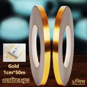 Golden self adhesive waterproof tile gap tape for floor and wall sealing