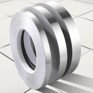 Silver self adhesive waterproof tile gap tape for floor and wall sealing