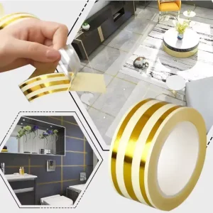Premium 3-Line Luxury Gold Waterproof Tiles Decoration Tape