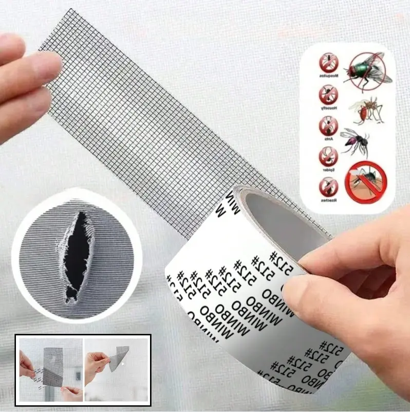 (2 PC) Premium Mosquito Net Repair Tape – Strong Self Adhesive Mesh Patch