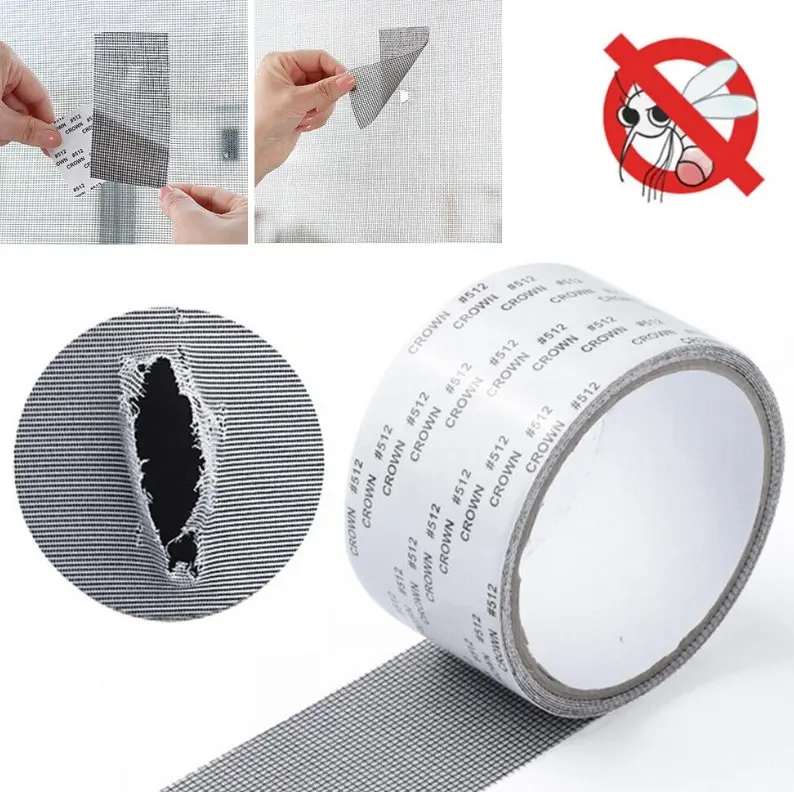 (1 PC) Premium Mosquito Net Repair Tape (5×200 cm) – Strong Self Adhesive Mesh Patch